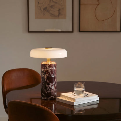 Marble Glass Table Lamp